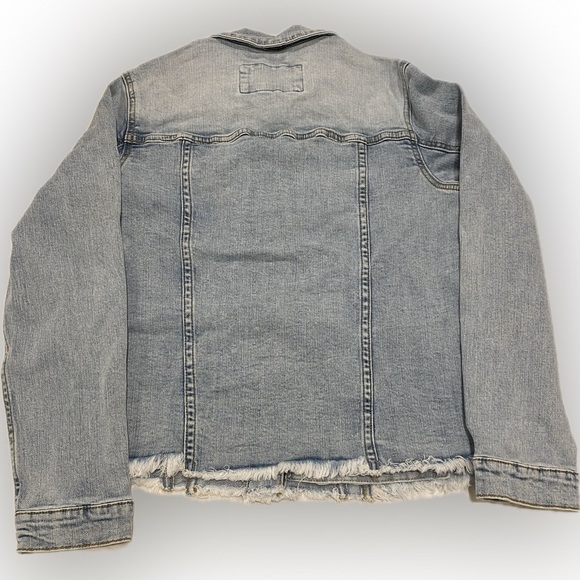 KanCan Zoey Fray Denim Jacket - Picture 4 of 6